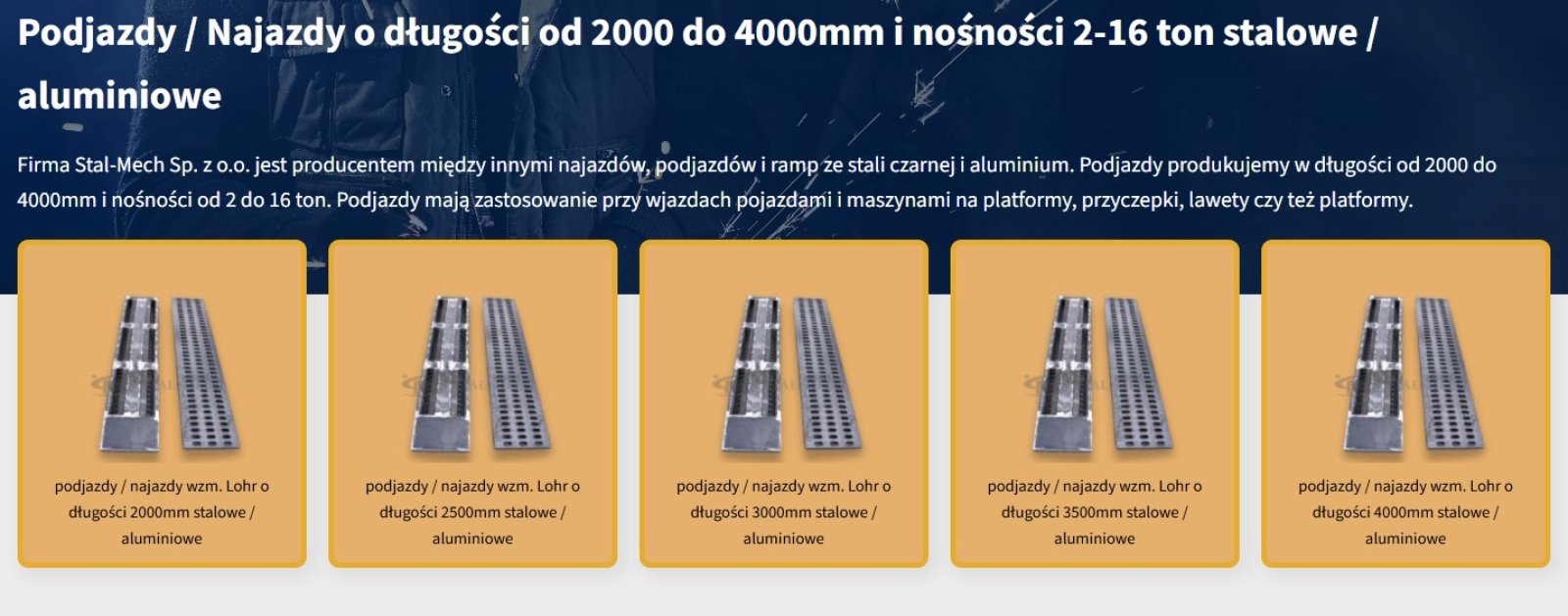 Stal-Mech.pl - Producent najazdów aluminiowych
